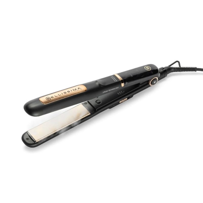 Professionelles Dampfglätteisen beschichtet Steam Ceramic & Keratin Bellissima