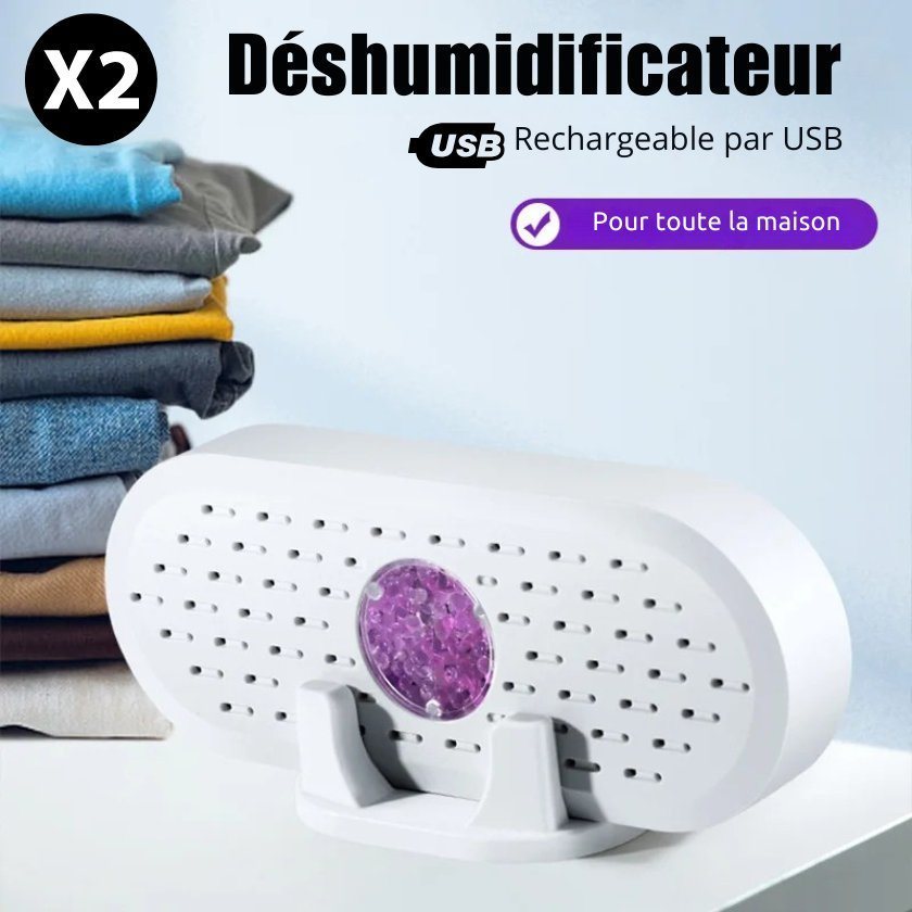 Set mit 2 MiniDry™ – USB-aufladbarer Luftentfeuchter