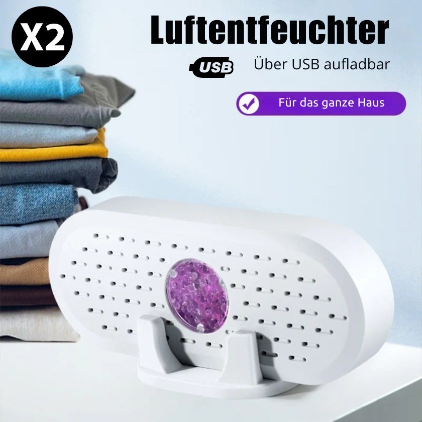 Set mit 2 MiniDry™ – USB-aufladbarer Luftentfeuchter