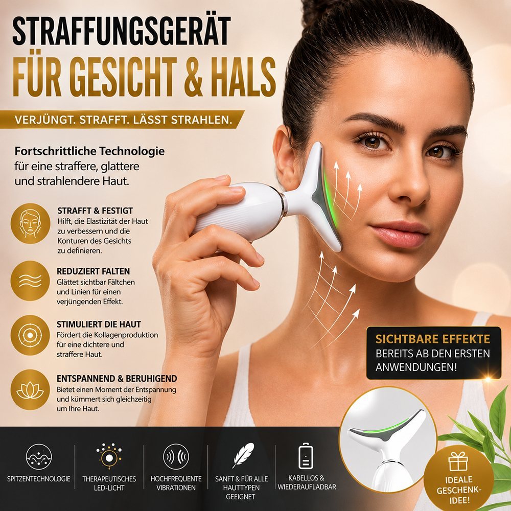 Straffendes Gerät für Gesicht und Hals