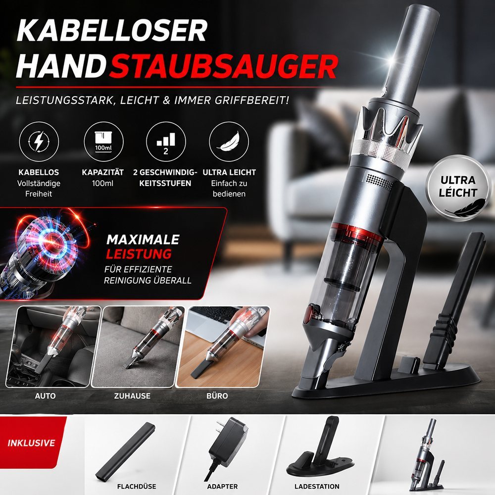 Kabelloser Handstaubsauger