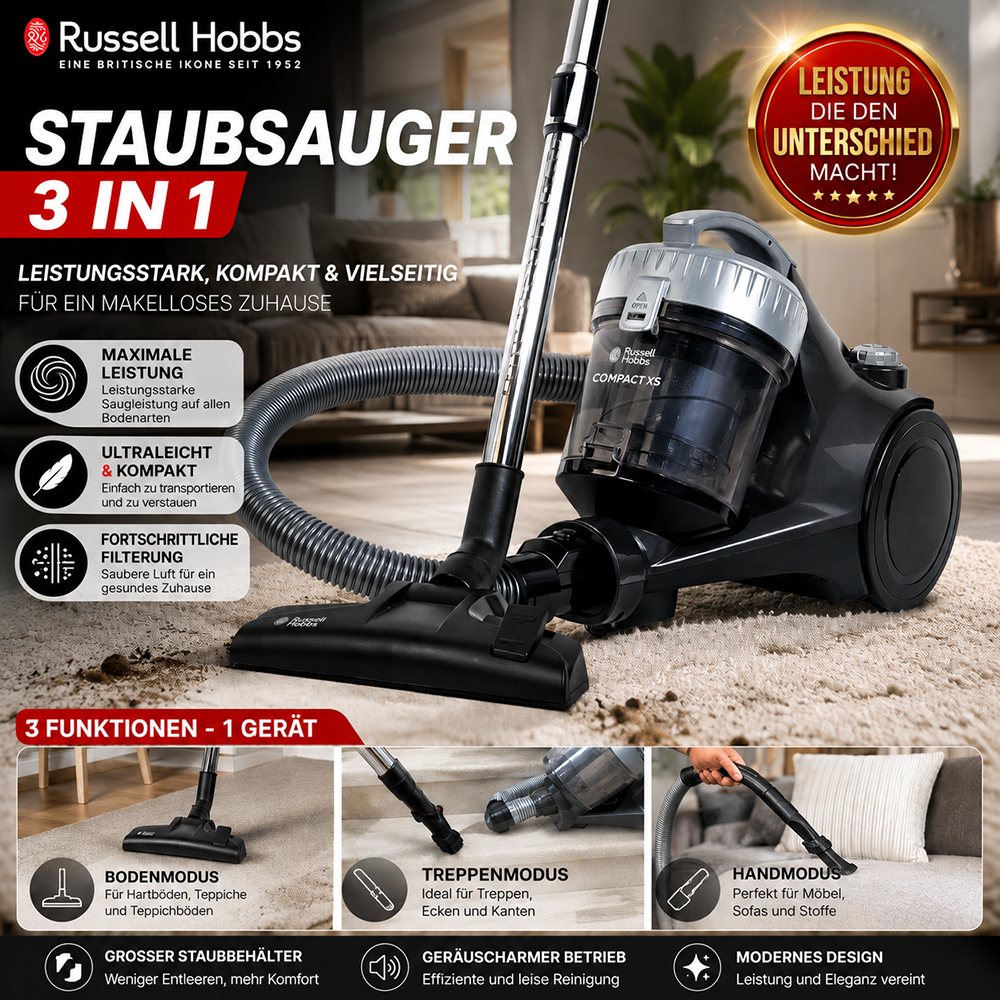 Russell Hobbs Staubsauger 3 in 1