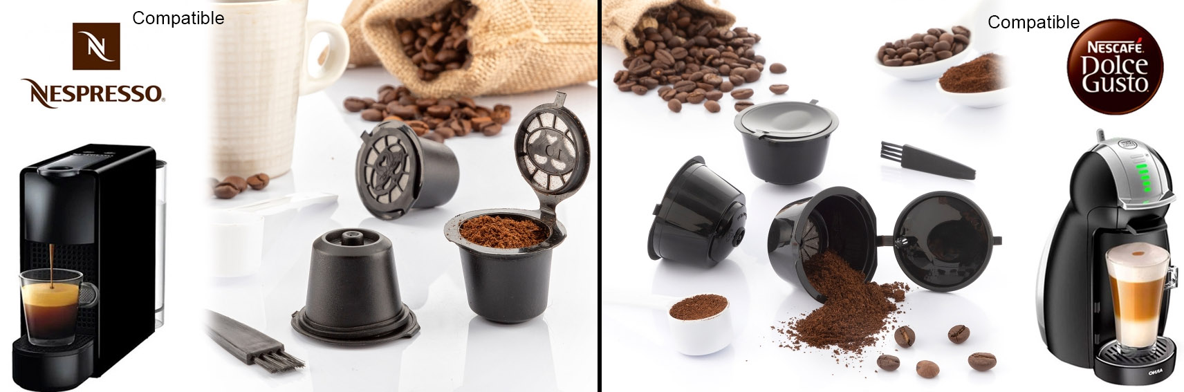 Capsule café réutilisable (PP) , Dolce Gusto