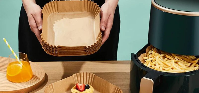 100 Stück Papier für ölfreie Fritteusen und Mikrowellengeräte