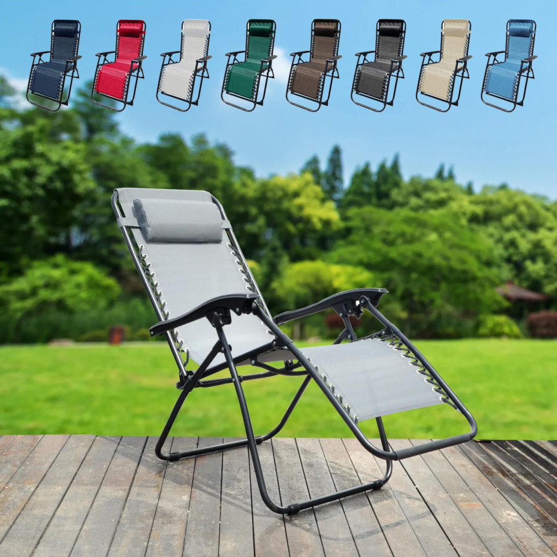 Sonnenliegestuhl 2 in 1