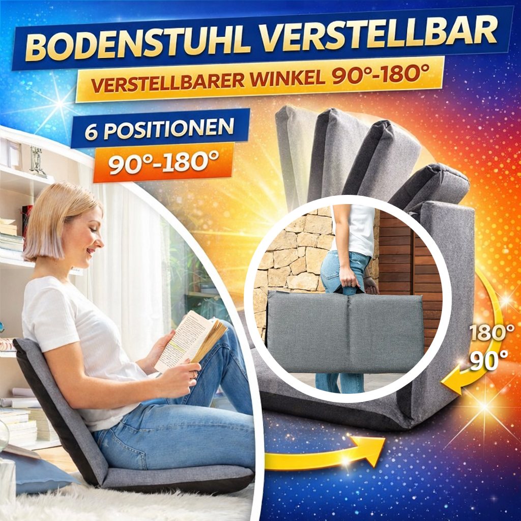 Verstellbarer Bodensitz (Verstellbarer Winkel 90°-180°)