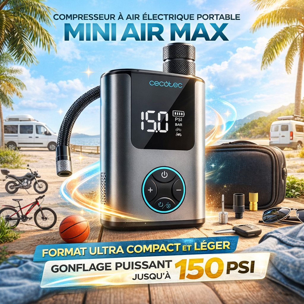 Mini Air Max Tragbarer elektrischer Luftkompressor