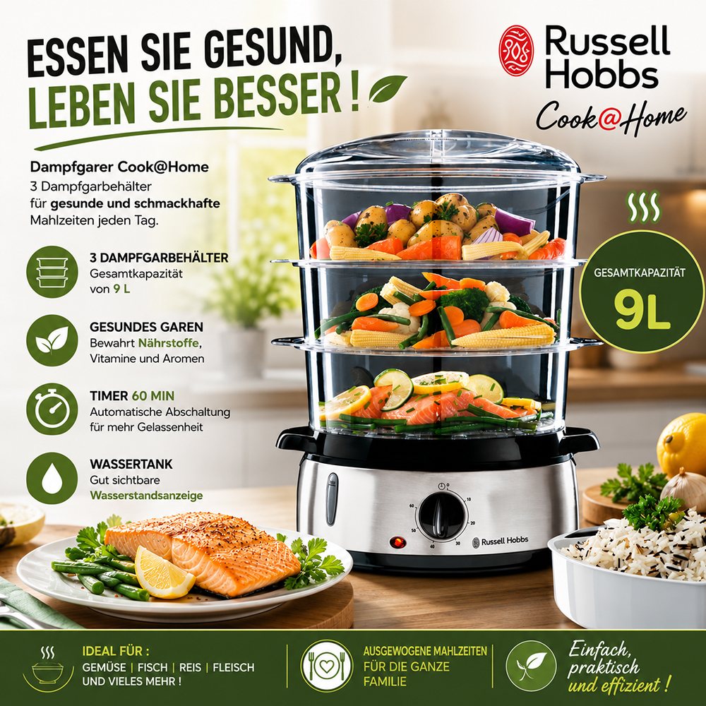 Dampfgarer Cook@Home Russell Hobbs