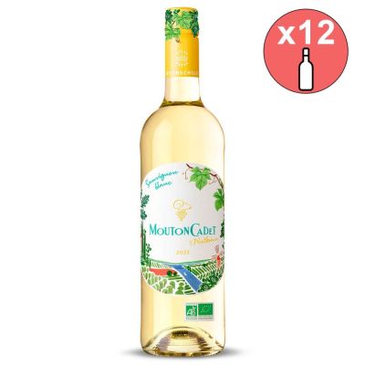 12 Flaschen Mouton Cadet Weißwein Bio xNathan 2023