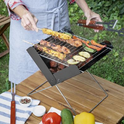 Barbecue à Charbon Portatif et Pliable