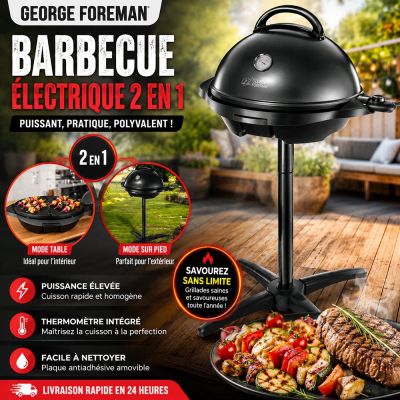 Barbecue Électrique 2 en 1 George Foreman