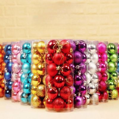 Boules de Noël 30mm – Lot de 24