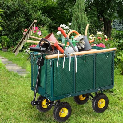 Chariot de Jardin Jusqu'à 500 kg Panneaux Latéraux Rabattables