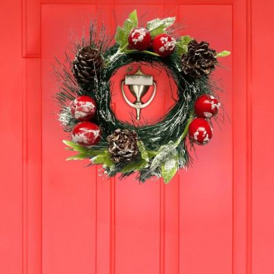 Set de 2 couronnes de décoration de Noël