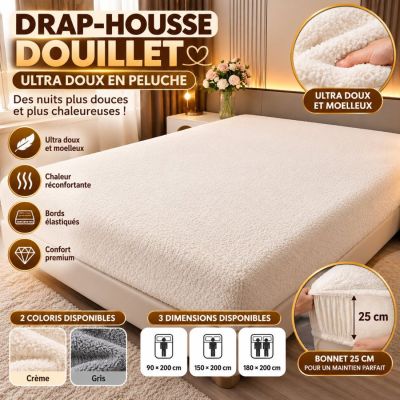 Drap-Housse Douillet Ultra Doux en Peluche