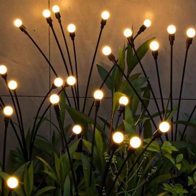 2er-Set Solara-Lampen Licht - LED-Solar-Deko für draußen