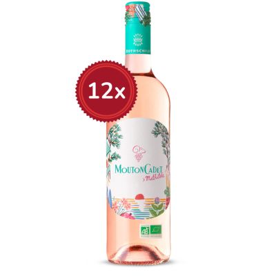 12 Flaschen Rothschild Mouton Cadet Rosé BIO x Mathilde Millésime 2023