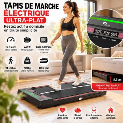 Tapis de Marche Électrique Ultra-plat