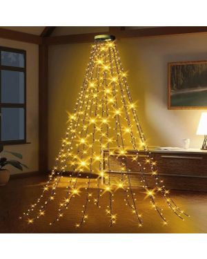 Guirlande Cascade 400 LED pour Sapin de Noël / 2 mètres