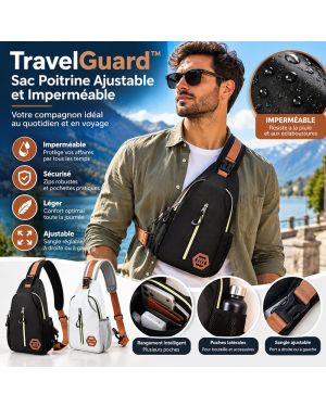 TravelGuard™ Sac Poitrine Ajustable et Imperméable