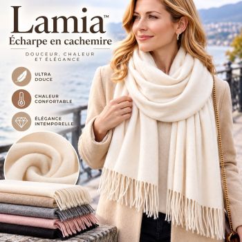 Lamia™ - Écharpe en cachemire...