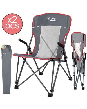 2er-Set faltbare Campingstühle