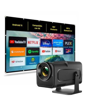 Projeteur portable FHD avec écran de projection pliable 120 pouces