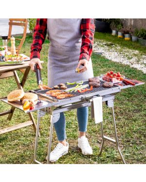 Zusammenklappbarer Kohlegrill