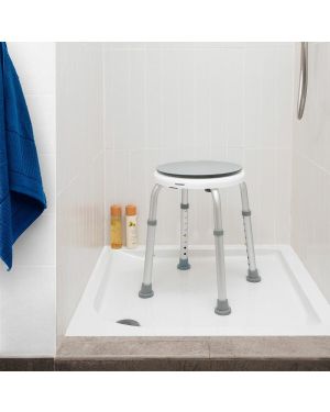 Tabouret de Bain Réglable et Pivotant