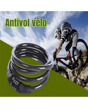 Fahrradschloss mit Kabel aus rostfreiem Stahl