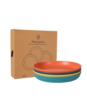 TALLIK™ - Set aus 4 flachen Tellern im skandinavischen Stil