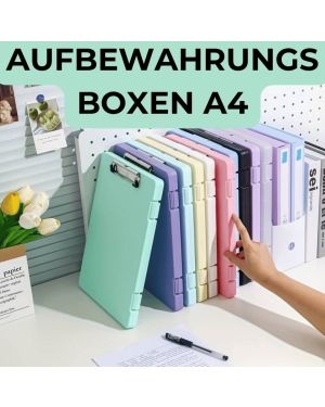 Set aus 2 Aufbewahrungsboxen für A4-Ordner
