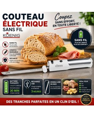 Couteau électrique sans fil Koenig