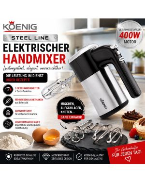 Elektrischer Handmixer Steel Line KOENIG
