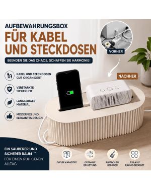 Aufbewahrungsbox für Kabel und Stecker Nordic