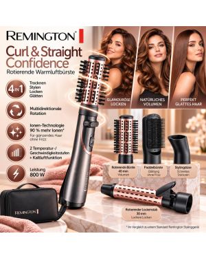 Rotierende Warmluftbürste Curl & Straight Confidence Remington