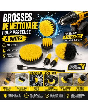 Brosses de Nettoyage pour Perceuse (6 Unités)