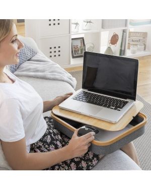 Tragbare Laptop-Unterlage mit Ablagefach Larage