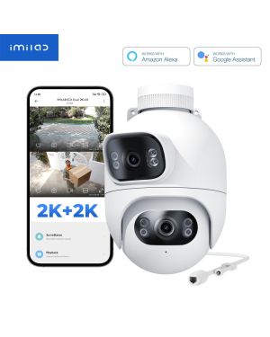 Caméra de surveillance à double objectifs