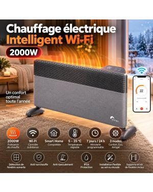 Chauffage électrique Intelligent Wi-Fi 2000W