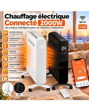 Chauffage électrique Connecté 2000W