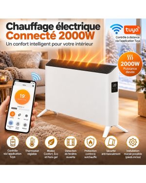 Chauffage électrique Connecté 2000W