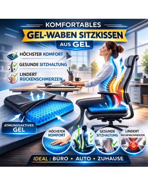 Sitzkissen Wabe aus Silikongel