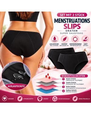 Oratam Menstruationsslip 2er-Set - starke Tage