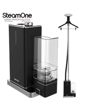 Vertikaler Dampfbügelautomat auf Standfuß mit SteamOne Bügel