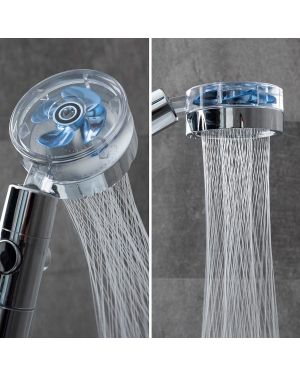 Öko-Dusche mit Druckpropeller und Reinigungsfilter