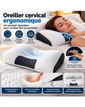 Oreiller cervical ergonomique