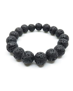 2 Armbänder aus Lavastein Ernst Stein Pure