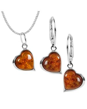 Schmuckset Halskette mit Anhänger + Ohrringe Ernst Stein Heart