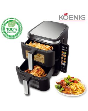 Friteuse Air Fryer 11 L double Paniers empilés Koenig